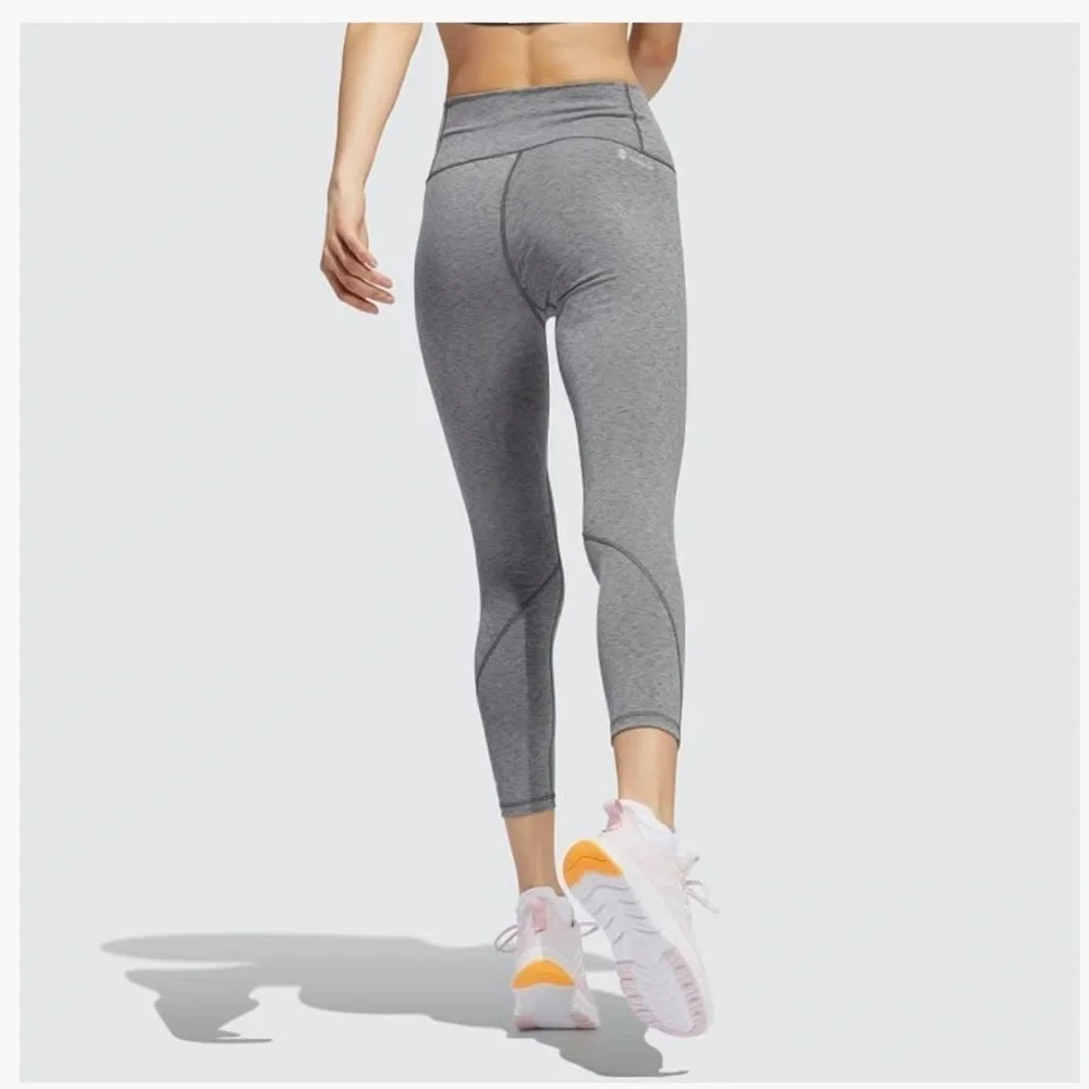 ADIDAS TIGHT FIT HIGH RISE YOGA TRAINING ATHLETIC 7/8 LEGGINGS PANTS SIZE 1X